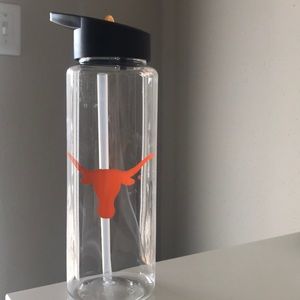 University of Texas Water Bottle w/ Straw